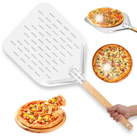 ŁOPATA DO PIZZY Z DREWNIANYM UCHWYTEM ODPORNA NA WYSOKĄ TEMPERATURĘ