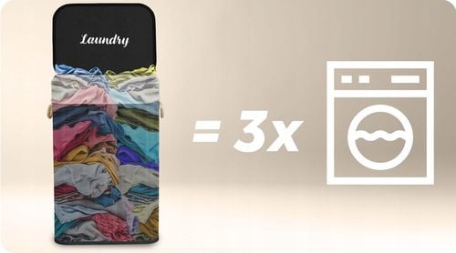 BAMBUSOWY KOSZ NA PRANIE BIELIZNĘ DUŻY POJEMNIK Z POKRYWĄ 72L na Arena.pl