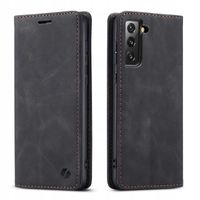 ETUI Z KLAPKĄ DO GALAXY S21 SKÓRZANE PORTFEL POKROWIEC ZAMYKANE + FOLIA