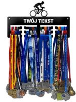 Wieszak na medale ROWER twoje imię dowolny tekst 57.3