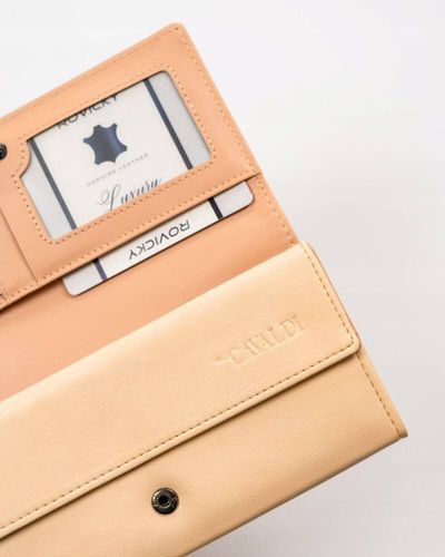 elegancki, duży portfel damski ze skóry ekologicznej - 4u cavaldi na Arena.pl