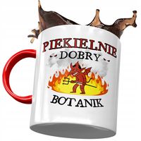Kubek Czerwony Dla Botanika Piekielnie Dobry Kubek Z Nadrukiem Ze Zdjęciem