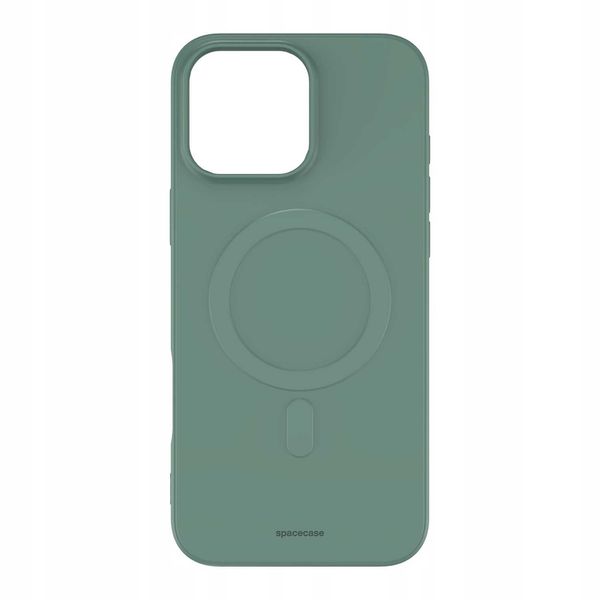 Spacecase Silicone Magnetic Case Iphone 16 Pro Max Green zdjęcie 5