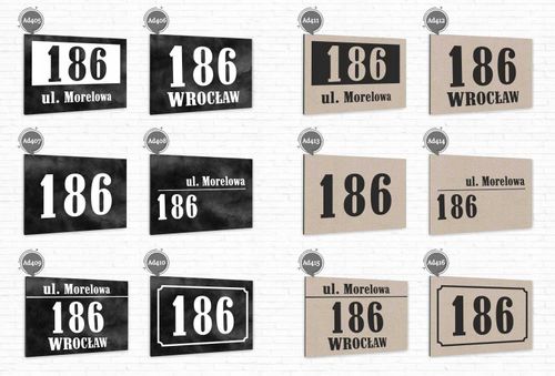 Numer domu DUŻA TABLICZKA ADRESOWA aluminiowa na Arena.pl