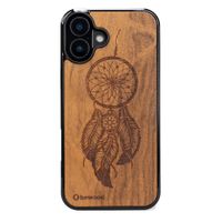 drewniane etui bewood do iphone 16 plus łapacz snów imbuia