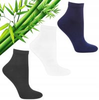 Krótkie Skarpetki Bambusowe Damskie 3-pak WIELOKOLOROWY MORAJ 38-41