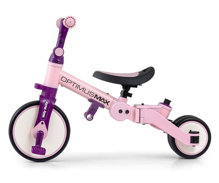 MILLY MALLY 6267 Rowerek 5w1 OPTIMUS MAX pink zdjęcie 4