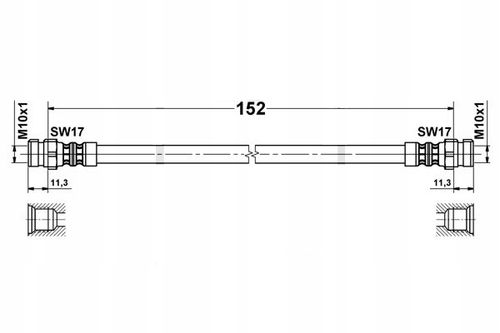 VW Up - Zestaw Przewodów Hamulcowych Teflonowych W Oplocie Stalowym na Arena.pl