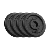 Obciążenie żeliwne zestaw 4x1.25kg 5KG otwór 31mm talerz klasyczny Rebel