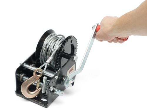 WYCIĄGARKA RĘCZNA KORBOWA LINOWA 1133kg WCIĄGARKA lebiodka przenośna na Arena.pl