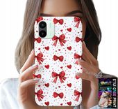 ETUI DO XIAOMI REDMI A2 - CZERWONE WSTĄŻKI WSTĄŻKA MODNE WZORY