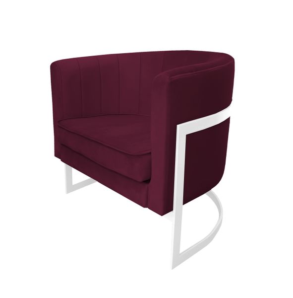 Fotel Glamour podstawa biała MG02 zdjęcie 2