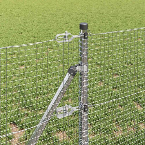 Ogrodzenie z słupkami Srebrny 0.8 x 10 m Stal na Arena.pl