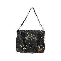 Torbo Plecak Damski w Kwiaty - Czarna Lilia