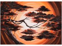 50X70CM DRZEWO SNÓW OBRAZ POKOJU DREWNINE