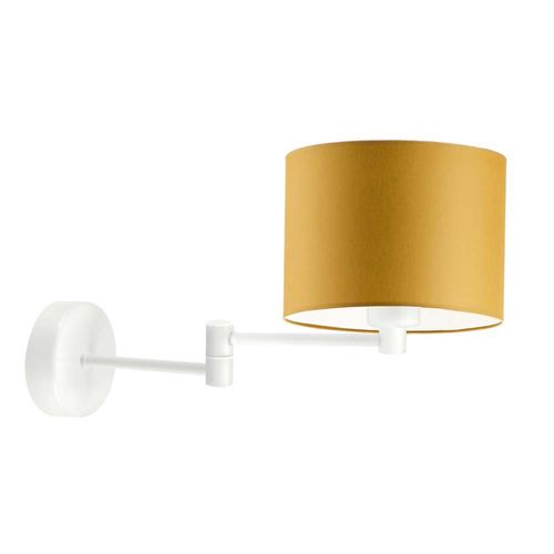 Złoty kinkiet na wysięgniku do sypialni BRAGE na Arena.pl