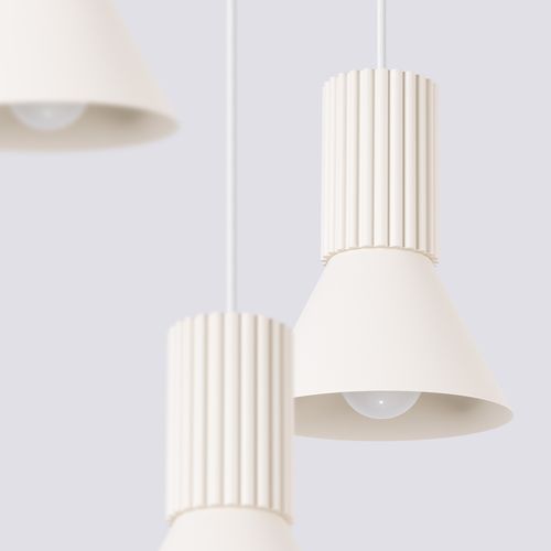 Lampa wisząca ESTRIA 3P beżowa na Arena.pl