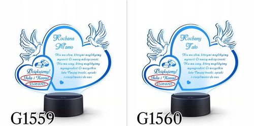 PODZIĘKOWANIA DLA RODZICÓW Świadków PREZENT na ŚLUB WESELE z TWOIM GRAWERem na Arena.pl