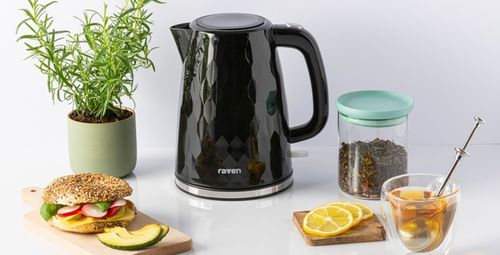 Czajnik elektryczny RAVEN EC025C 2200W 1.7 Litra Czarny na Arena.pl