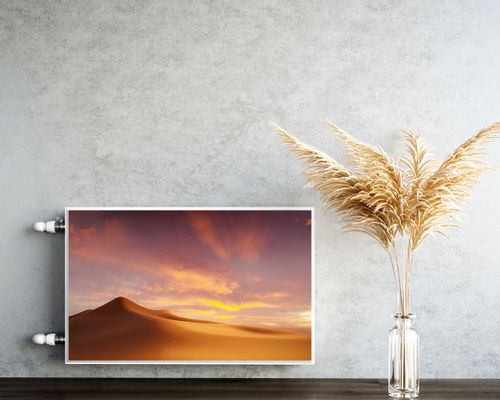 Mata MAGNETYCZNA Grzejnika Pustynna Wydma Zachód Słońca 120cm x 60cm na Arena.pl