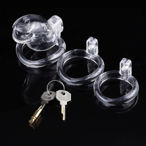 pas cnoty shark cage chastity cage clear brutus na Arena.pl