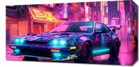 Obraz 60x30cm Nocny Rajd w Neo-Tokio