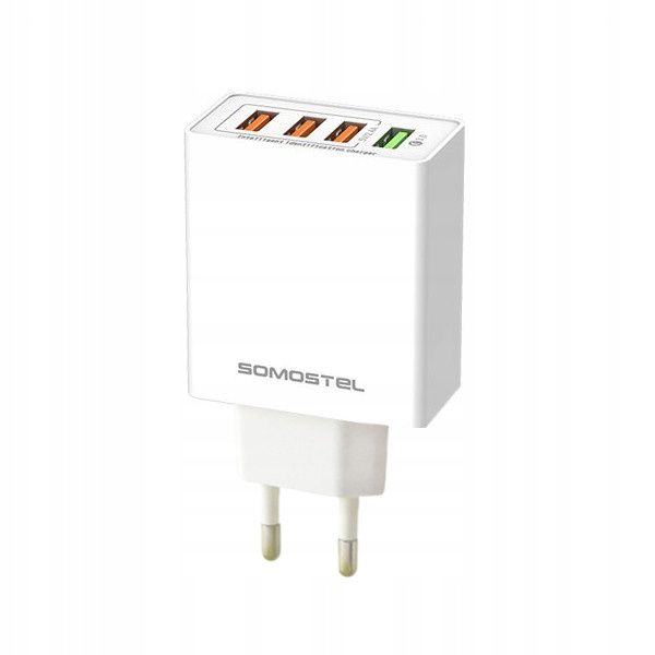 ŁADOWARKA SIECIOWA 3A+2.4A 4XUSB QC 3.0 zdjęcie 2