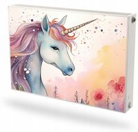 Mata magnetyczna magnes ozdobny na grzejnik na wymiar JEDNOROŻEC 60x100 cm