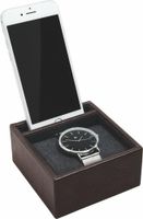 Stacja dokująca i pudełko na zegarek pojedyncze Stackers brązowe