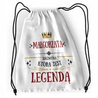 Plecak Dla Małgorzaty Sportowy Szkolny Worek Torba Z Nadrukiem Ze Zdjęciem