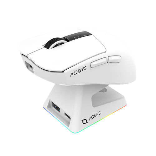 AQIRYS Myszka Dual Mode: Wirelles+Wired ZEPHYR white na Arena.pl