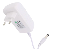12V/2A/24W, adapter biały, gniazdo AC:CEE 7/16. wtyk 2.1x5.5mm prosty