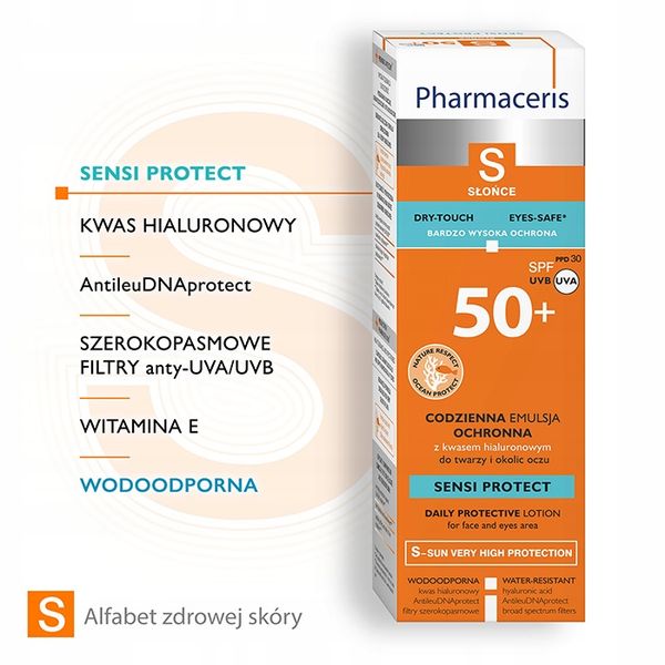 PHARMACERIS S SPF50 SENSI PROTECT CODZIENNA EMULSJA OCHRONNA zdjęcie 5