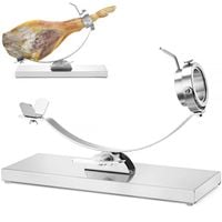stojak uchwyt do szynki dojrzewającej jamon serrano stalowy 595 x 215