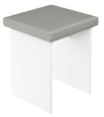 Taboret stołek do toaletki biały
