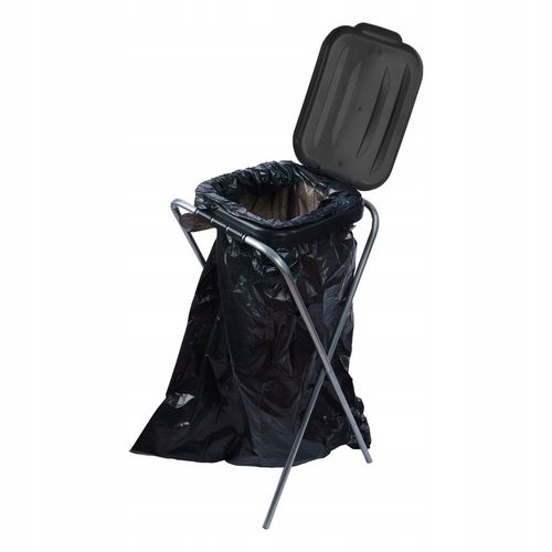 STOJAK NA WORKI DO SEGREGACJI ŚMIECI STELAŻ KOSZ 1 STANOWISKA NA ŚMIECI na Arena.pl