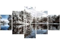 80CM 150CM OBRAZ 5 ELEM ODBICIE WODZIE ŚCIENNY