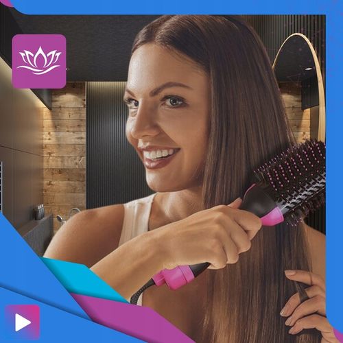 Duża Szczotka Suszarka Lokówka Prostownica Do Stylizacji Włosów 4w1 na Arena.pl