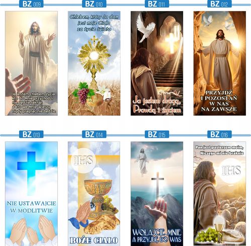 BANER NA BOŻE CIAŁO dekoracja ołtarza baner religijny gotowe wzory 100x75cm na Arena.pl