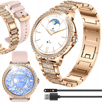 SMARTWATCH ZEGAREK DAMSKI POLSKIE MENU ROZMOWY SMART WATCH DLA KOBIETY PL