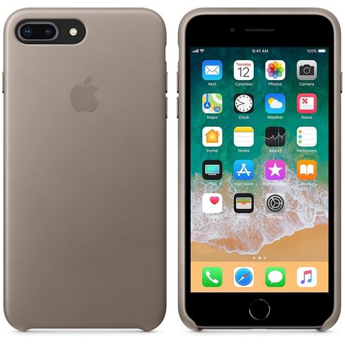 Apple iPhone 8 Plus / 7 Plus Leather Case - Taupe na Arena.pl