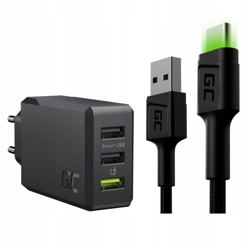 Kabel Green Cell USB - USB typ C 1,2 m czarny na Arena.pl