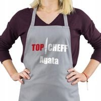 FARTUCH KUCHENNY z nadrukiem TopChef BAWEŁNIANY