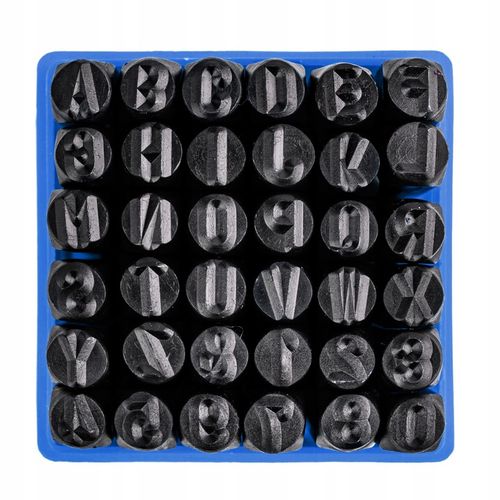 ZNACZNIKI NUMERATORY 36 NUMERATOR LITERY CYFRY 8mm na Arena.pl