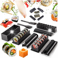 ZESTAW 10 FOREMEK DO SUSHI FORMA DO SUSHI KOMPLET AKCESORIA WYKROJNIKI