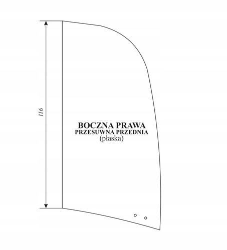 Szyba boczna prawa JCB 8040, 8045, 8050 827/80364 na Arena.pl