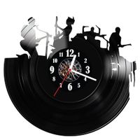 Zegar ścienny z płyty winylowej Zespół rockowy 464.14