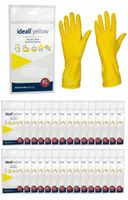 Rękawice Gospodarcze Lateksowe / Żółte / Rozmiar: 10 - XL / Ideall Yellow