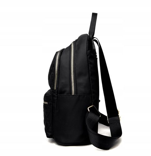 Plecak Czarny Wodoodporny Pikowany Damski Pojemny na Arena.pl