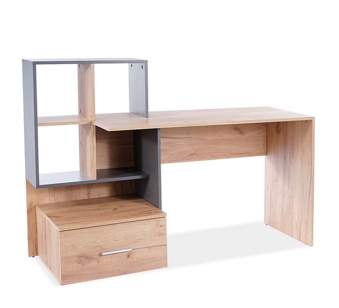 Biurko z półkami Garos 2 dąb wotan / antracyt zdjęcie 1
